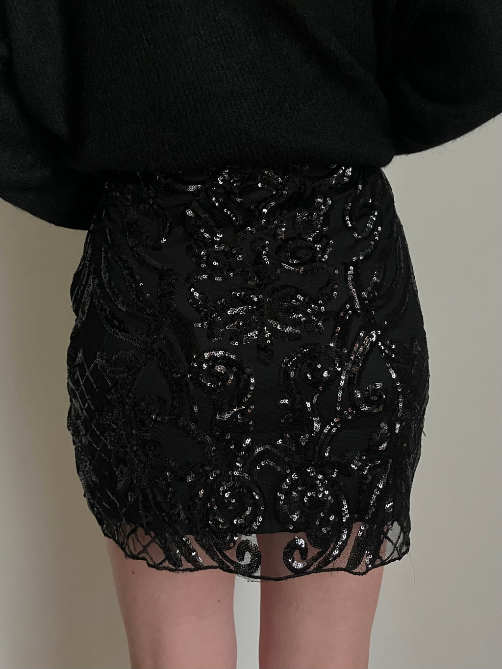 Jupe broderies sequins