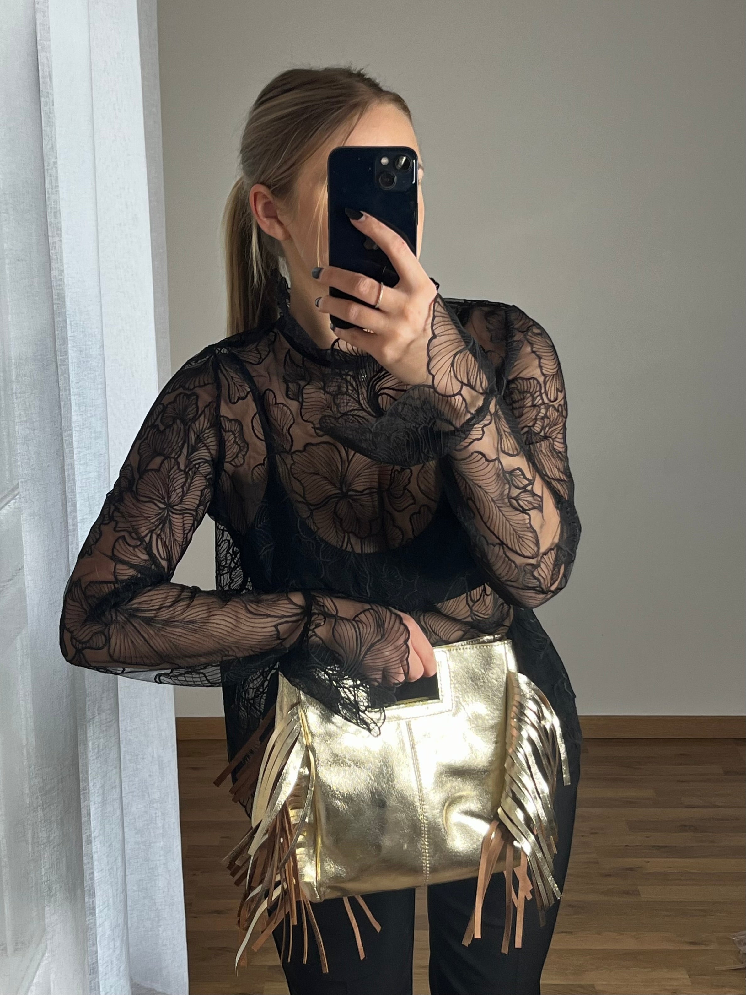 Sac à franges irisé