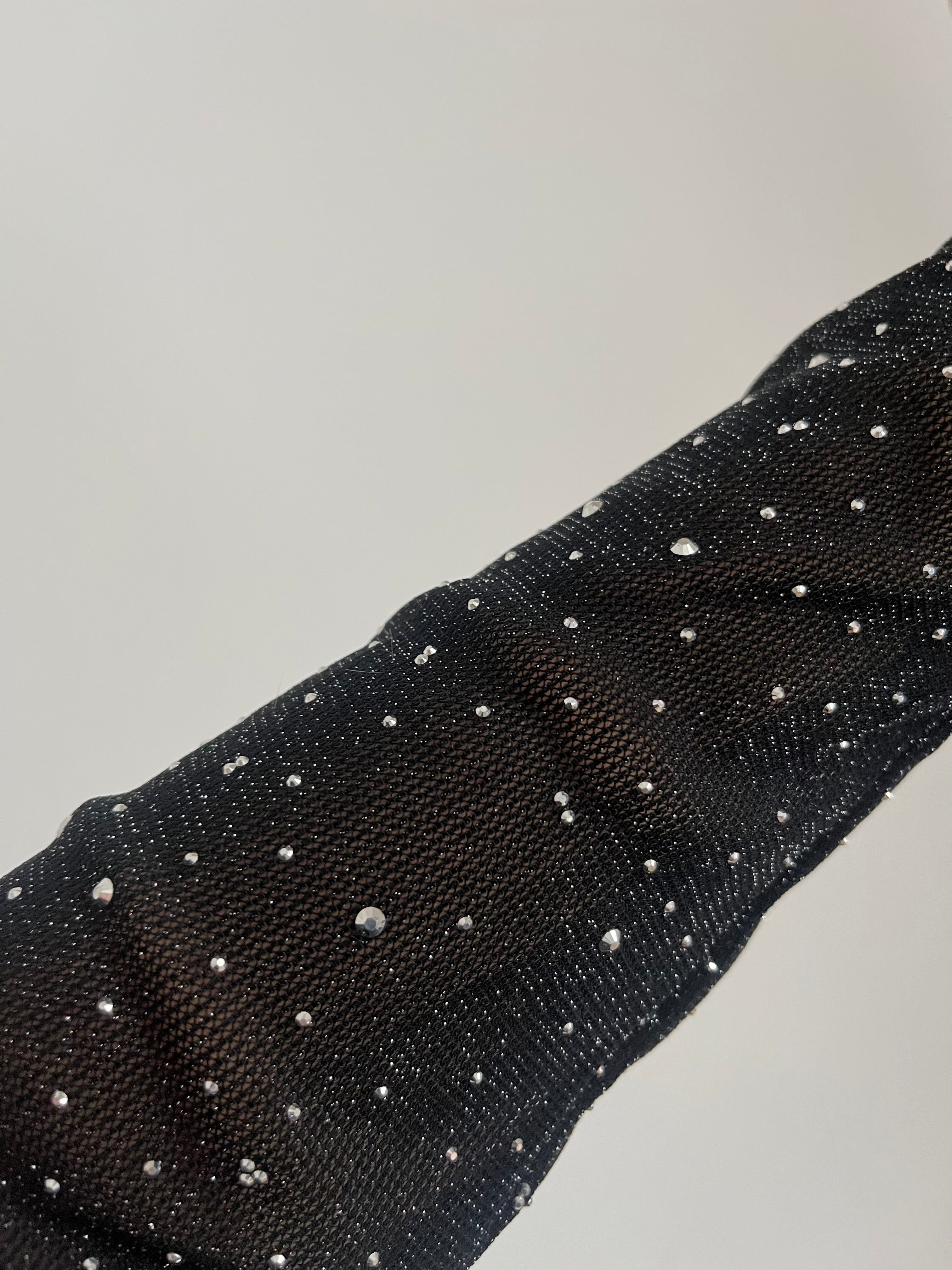 Body transparent à strass