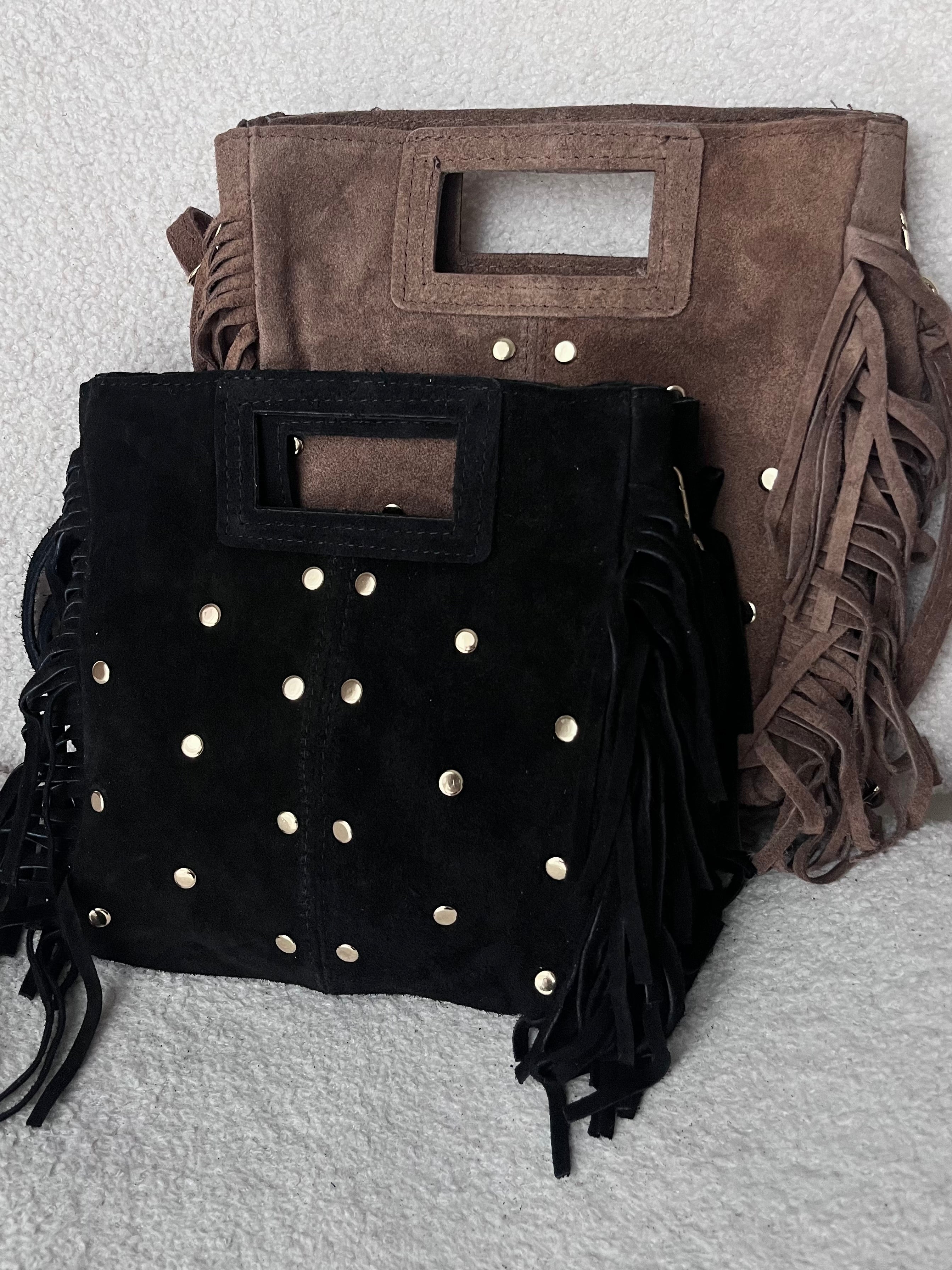 Sac à franges clouté