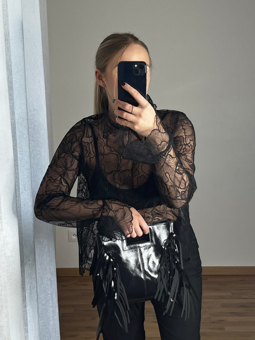 Sac à franges lisse