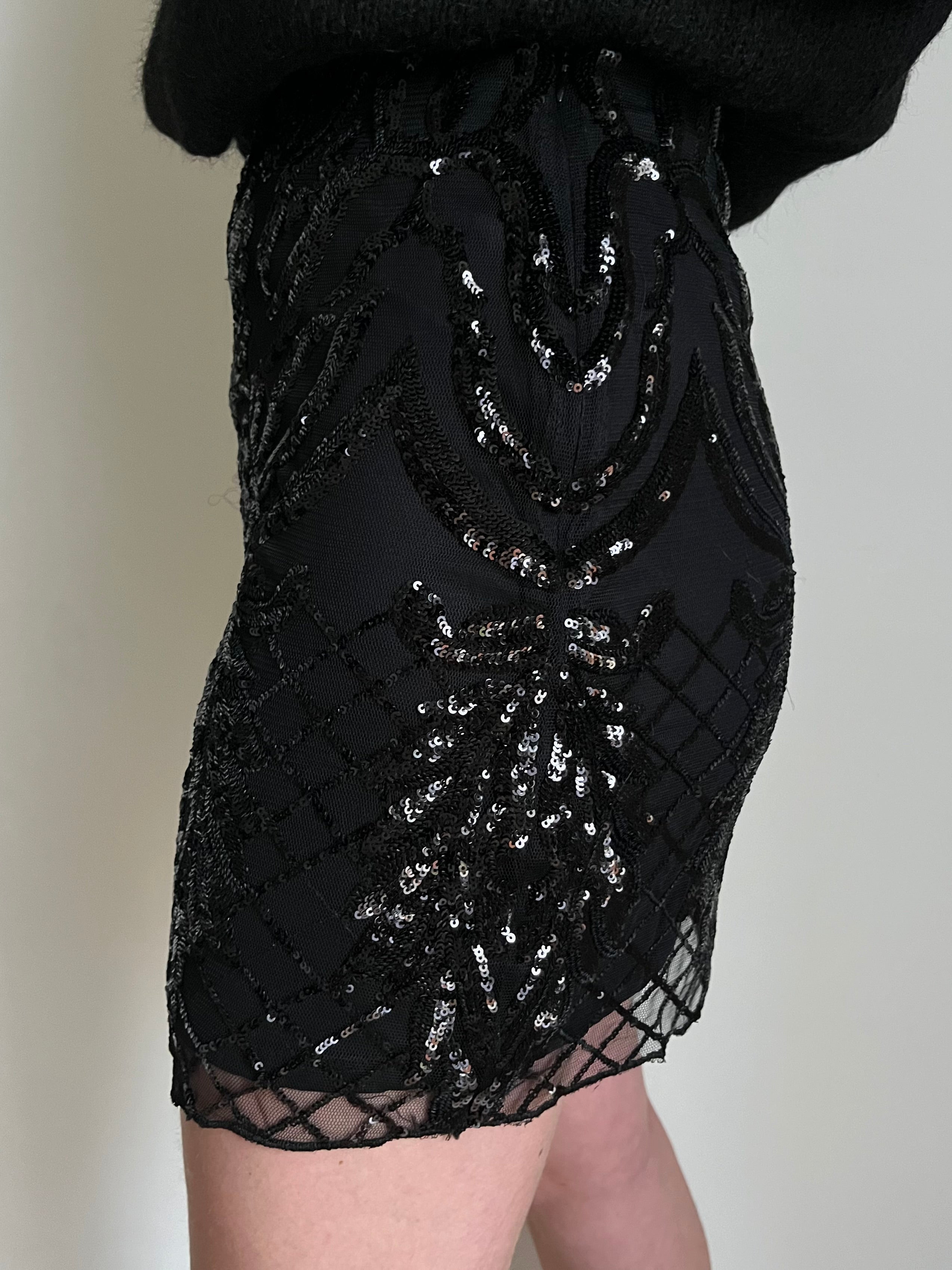 Jupe broderies sequins